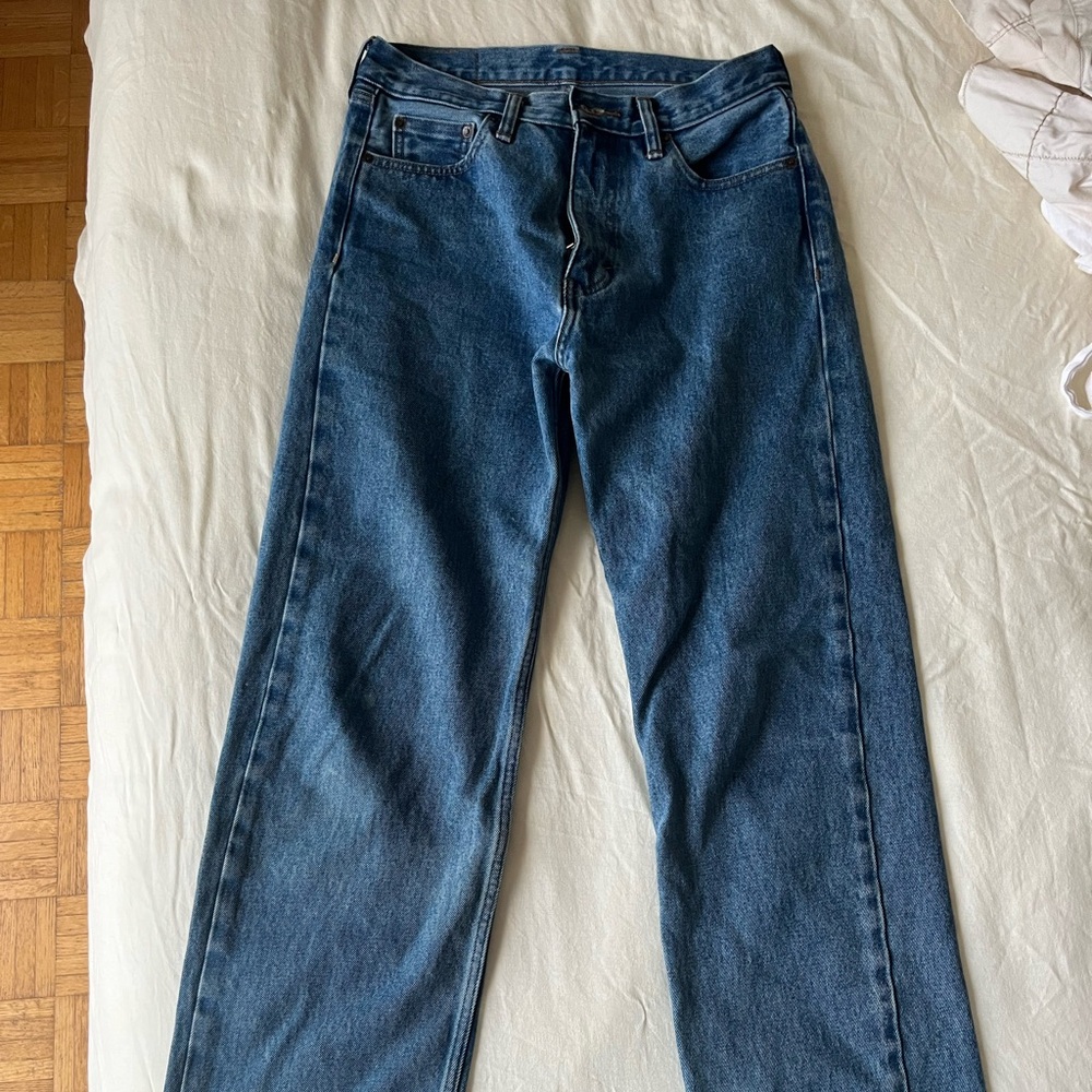 Levi’s straight leg blue jeans